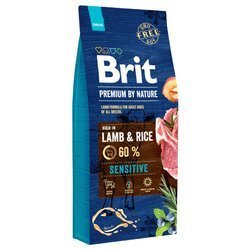 BRIT Premium By Nature Sensitive Lamb & Rice - sucha karma dla psa - 15 kg