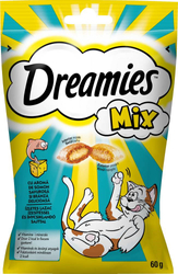 DREAMIES Mix z Serem i o smaku Łososia - przysmak dla kota - 60 g